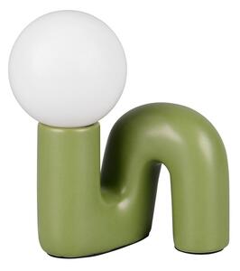 Zelená keramická stolní lampa (výška 21,5 cm) Quinn – Reality