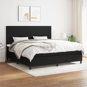 Box spring postel s matrací černá 200x200 cm textil 3141643