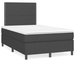 Box spring postel s matrací černá 120x190 cm textil 3269876