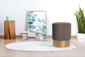 TABURET, dřevo, textil, kompozitní dřevo, 35/42 cm - Taburety, Online Only