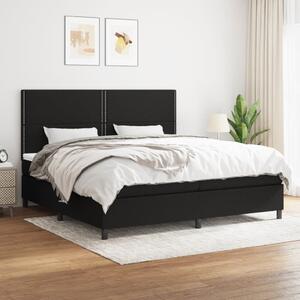 Box spring postel s matrací černá 200x200 cm textil 3141723