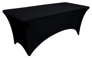 ModernHOME Univerzální ubrus na cateringový stůl 180 cm černý elastický