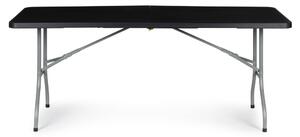 ModernHOME Skládací zahradní rautový cateringový stůl 153cm- černý HTF153 BLACK