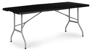 ModernHOME Skládací zahradní rautový cateringový stůl 153cm- černý HTF153 BLACK