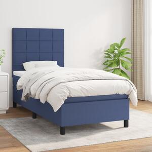 Box spring postel s matrací modrá 80x200 cm textil 3141735
