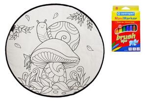 Kobercové omalovánky – Magic snail Kruh Ø 130 cm