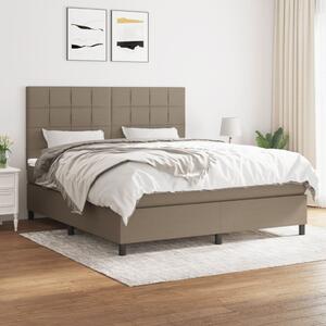 Box spring postel s matrací taupe 180x200 cm textil 3141797