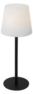 Stolní lampa černá dobíjecí vč. LED a stmívače IP54 - Jude