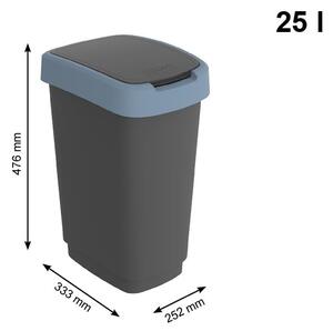 Odpadkový koš z recyklovaného plastu 25 l Twist - Rotho