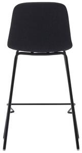 Černá čalouněná barová židle Kave Home Zunilda 65 cm