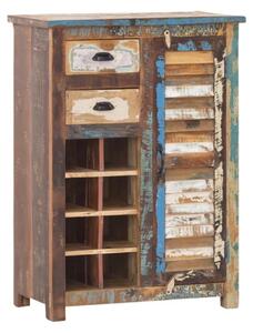 Masivní komoda Wakefield z recyklovaného dřeva, lakovaná, vícebarevná – 77×42×108 cm