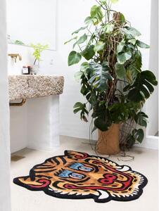 Ručně tkaný vlněný koberec Tiger Face