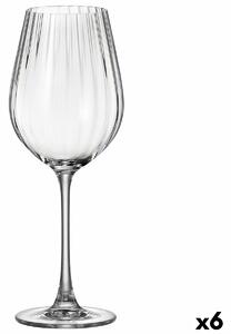 4240 Sklenka na víno Bohemia Crystal Optic Transparentní 6 kusů 500 ml