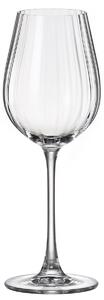 4240 Sklenka na víno Bohemia Crystal Optic Transparentní 400 ml 6 kusů