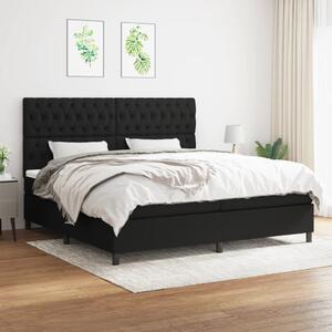 Box spring postel s matrací černá 200x200 cm textil 3142043