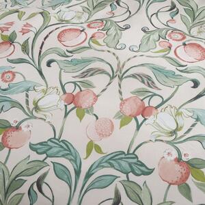 Zeleno-růžové povlečení na jednolůžko 135x200 cm Clarence Floral - Catherine Lansfield