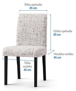 Bielastické potahy VITTORIA smetanová židle s opěradlem 2 ks (45 x 45 x 50 cm)