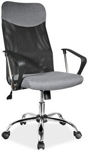 Kancelářská židle Q-025 šedá/černá látka