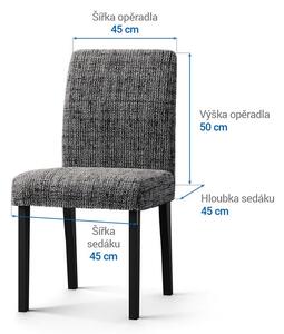 Bielastické potahy VITTORIA šedá židle s opěradlem 2 ks (45 x 45 x 50 cm)