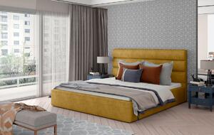 Čalouněná postel Caramel + dřevěný rošt