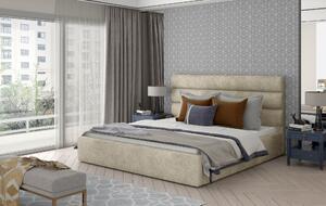 Postel Caramel - kovový rám postele Rozměr: 200x200 cm, látka: Soft 17