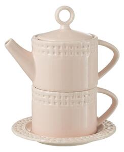 Růžový keramický Tea for One Hella Pastel Pink - 18*16*22 cm