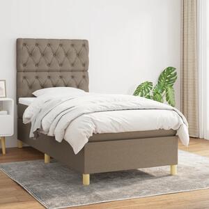 Box spring postel s matrací taupe 80x200 cm textil 3142533