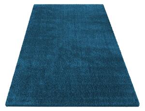 Makro Abra Kusový shaggy koberec jednobarevný Kamel modrý Rozměr: 80x150 cm