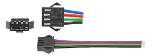 LED konektor s kabelem pro RGB pásy - zdířka