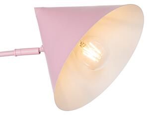 Designové nástěnné svítidlo růžové nastavitelné - Triangolo