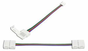 Spojka RGB LED pásů 10mm oboustranná s kabelem