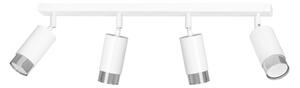 Stropní svítidlo HIRO 4 – bílé / chromové, 4× GU10, šířka 78 cm