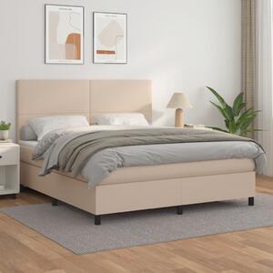 Box spring postel s matrací cappuccino 180 x 200 cm umělá kůže 3142742