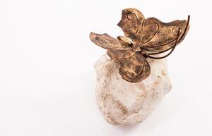 Motýl na kameni - kovaná dekorace