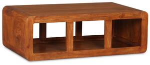 Konferenční stolek masivní dřevo s medovým povrchem 90x50x30 cm
