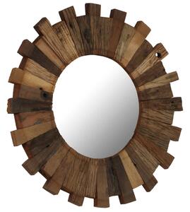 Nástěnné zrcadlo masivní recyklované dřevo 70 cm