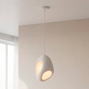 JUST LIGHT. GmbH Závěsné světlo Artoni, bílé, plast, E27, stmívatelný, Bílá / opál, Obývací pokoj / jídelna, Plast, Moderní