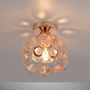JUST LIGHT. GmbH Stropní světlo Tilly, zlaté, železo, Ø 18,5 cm, E27, stmívatelný, Mosaz / zlato, Obývací pokoj / jídelna, kov