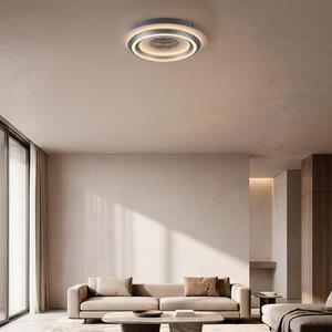 JUST LIGHT. GmbH LED stropní svítidlo Cichio, stříbrná barva, železo, 3 000 K, Hliník / šedá / zinek, Obývací pokoj / jídelna, kov, Moderní