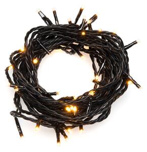 LED světelný řetěz venkovní 200 černá/jantarová