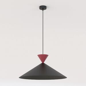 Závěsné svítidlo RALF 1L – černé / vínové, 1× GX53, šířka 50 cm