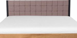 Manželská postel Pescara 180x200 v kombinaci masivní dub a kov (několik barevných variant)