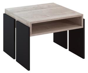 Konferenční stolek RUMBA Barva: K350 platinum grange oak/černá 100cm