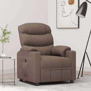 Elektrické polohovací křeslo taupe textil 3143499