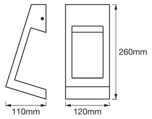 Ledvance - LED Venkovní nástěnné svítidlo EDGE LED/7W/230V IP44