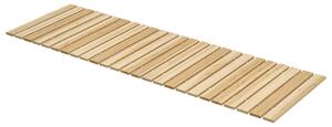 Dřevěná cesta Outsunny 120x38 cm rovná, skládací chodník pro venkovní použití, odolný vůči povětrnostním vlivům, dekorativní zahradní prvek pro plážov