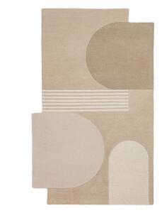 Ručně tkaný vlněný koberec v přírodní barvě 120x180 cm Lozenge – Flair Rugs