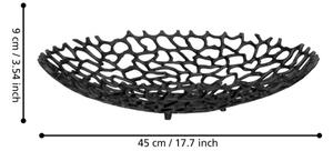 Eglo 429737 - Dekorační mísa KIMITSU pr. 45 cm černá