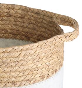 Eglo 426584 - SADA 2x Dekorační koš NANAE 30x31 cm bílá/béžová