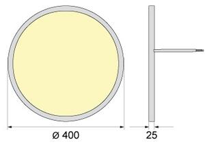 LED Stropní svítidlo SIMEN LED/32W/230V 4000K IP40 pr. 40 cm bílá UGR<19